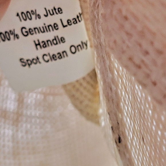 Mud pie Jute Sequin Holiday Reindeer Tote, Gift Bag, Leather Straps, Oh What Fun - Picture 8 of 11